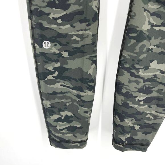 Lululemon Speed Up Tight 7/8 Legging Camo Green Size 2 - Picture 6 of 7